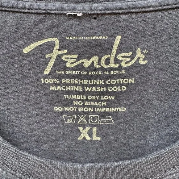 Fender Guitar House of Blue 'I Got a Black Cat BoneY2K T-Shirt Size XL - Picture 7 of 12